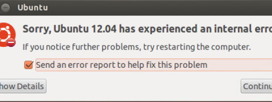 How To Disable “Internal Error” Box In Ubuntu 12.04