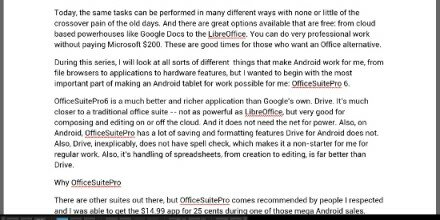 Going Android at work part 2: The writing life