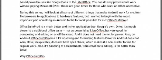 Going Android at work part 2: The writing life