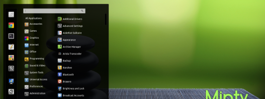 Minty theme for Cinnamon 1.6