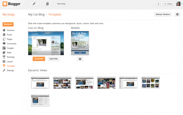 Blogger Template Chooser