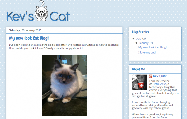 Finished Blogger Blog