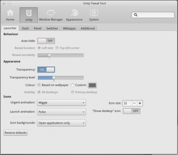 Unity Tweak Tool 02