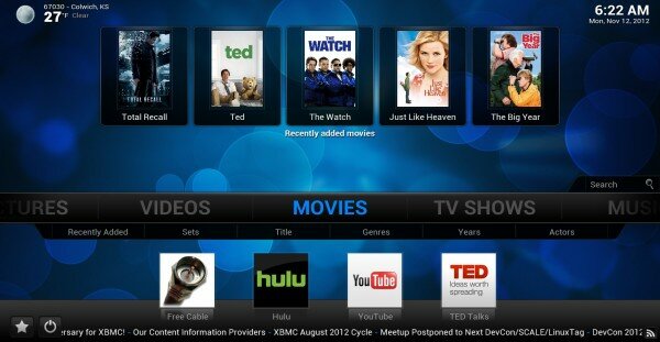XBMC Home