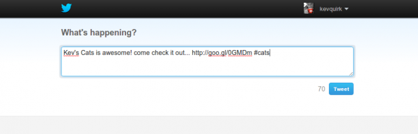 Tweet Kevs cats