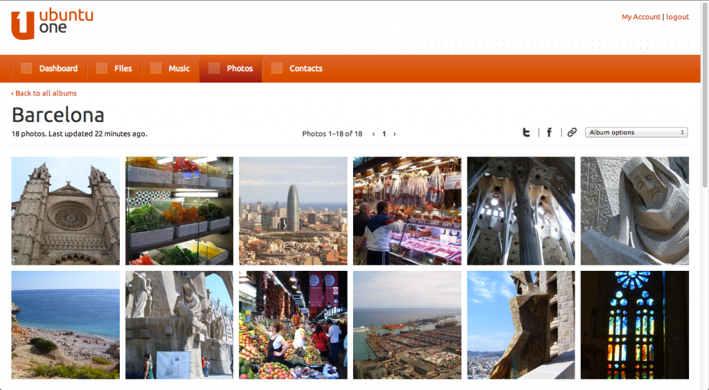 Ubuntu One Dashboard