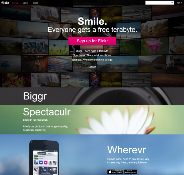 Flickr New Interface