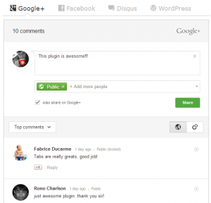 Google+ for WordPress