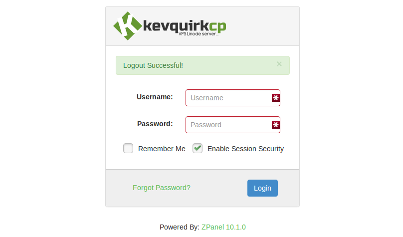 ZPanel-Login