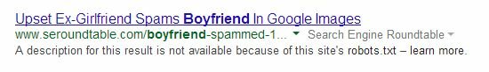 Upset Boyfriend robots txt