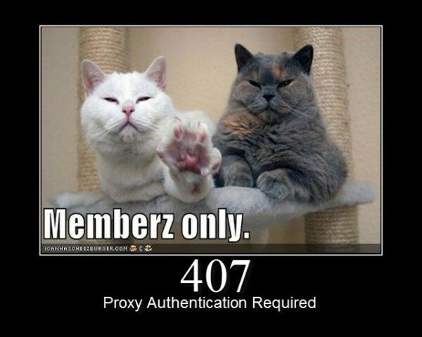 407 Proxy Auth Required