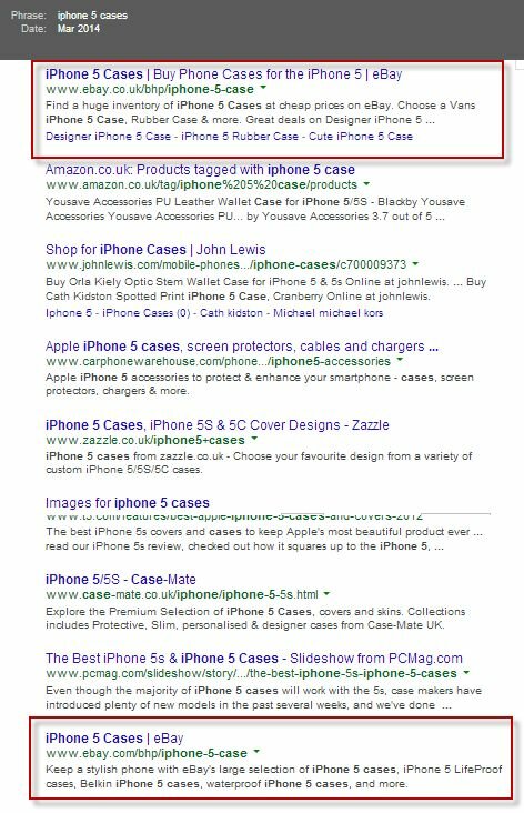 iphone 5 case serps Mar 2