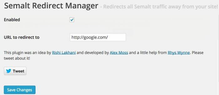 Semalt redirect plugin wordpress