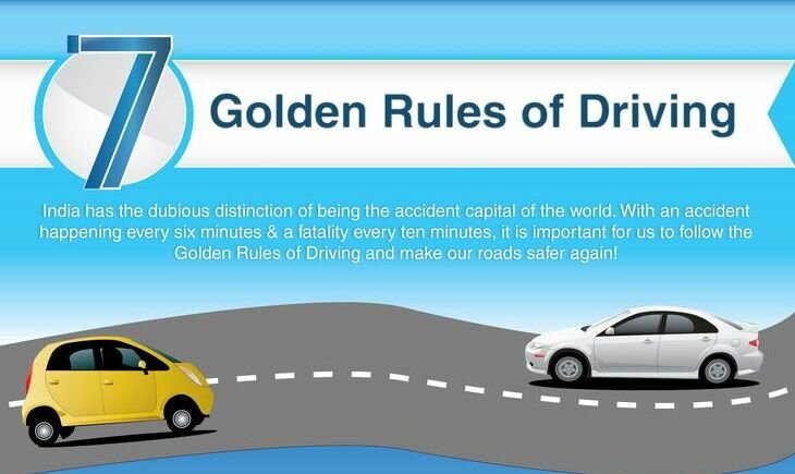 7 goldent rules of driving