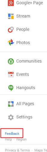 google-plus-left-menu