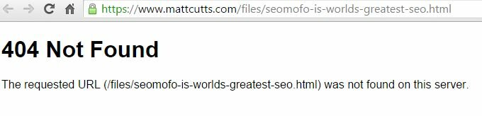 Matt Cutts 404